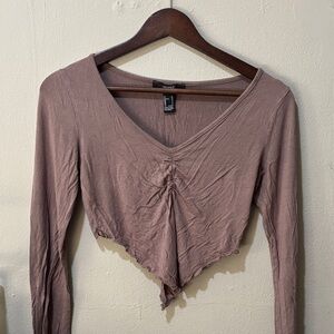 Forever 21  V-Neck Long Sleeve Top